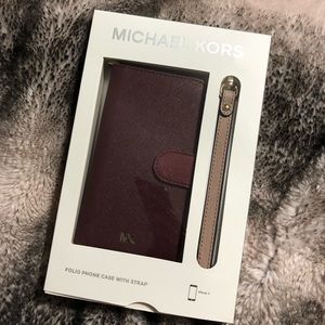 BRAND NEW! MK Folio phone case. (iPhone X)